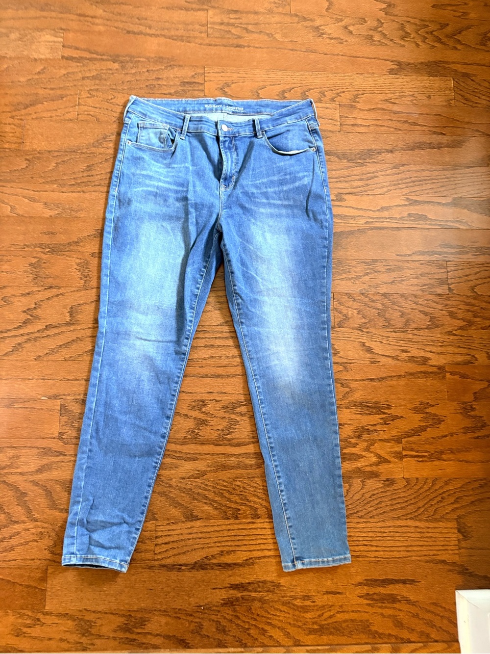 Old Navy Rockstar High Rise Light Blue Skinny Jeans Size 14